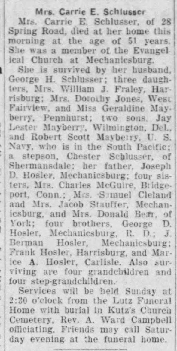 Clipping from The Sentinel